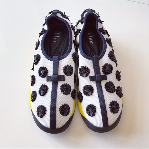Dior Shoes - Christian Dior fusion Black White Flower Sneaker